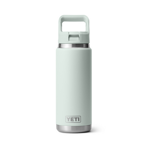 Yeti rambler with stra on white background