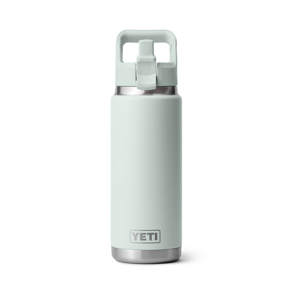 lightgreen yeti rambler on white background