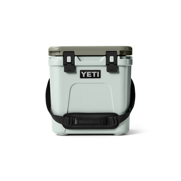 backside Yeti Studio Hard Cooler Roadie Ridgeline on white background