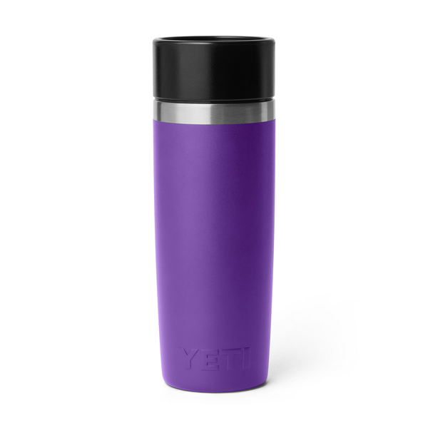 16oz purple Yeti rambler on white background