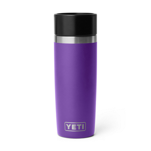 16oz purple Yeti rambler on white background