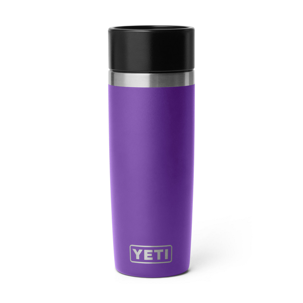 16oz purple Yeti rambler on white background