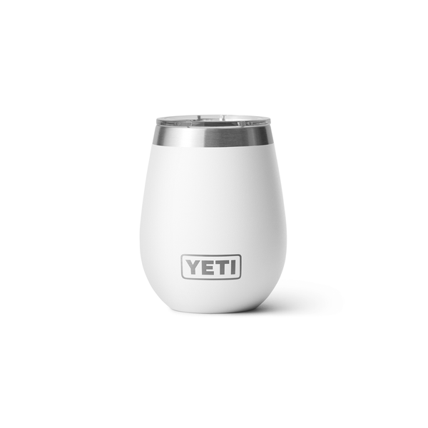 White YETI tumbler on a white background