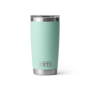 Mint green YETI tumbler on a white background