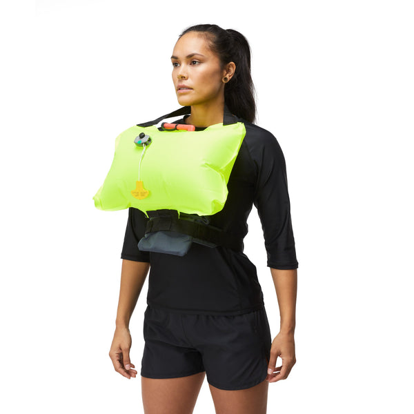 woman wear lifesaving vest