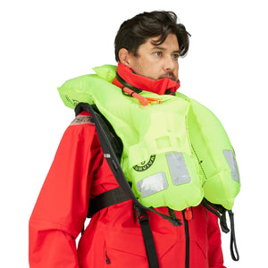 lifesaving vest in bright green