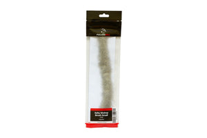 salty shrimp brush small fly tying material on white background