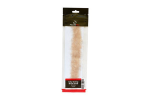 fly tying material in plastic on white background