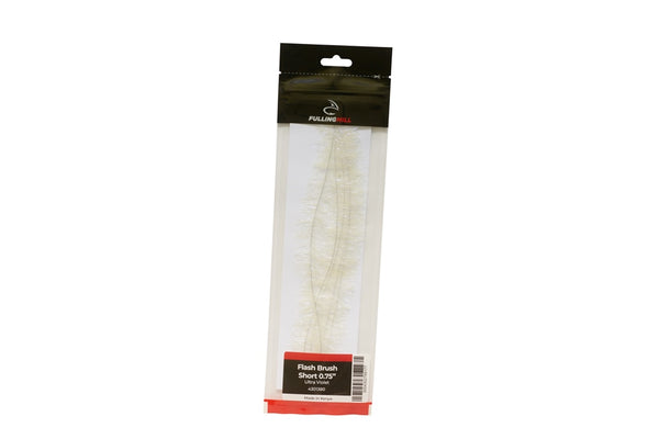 Flash brush short white in packaging on white background