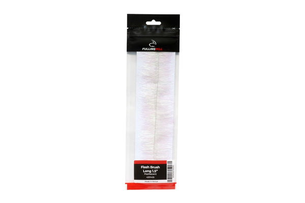 fly tying material flash brush long 1,5" in packaging on white background
