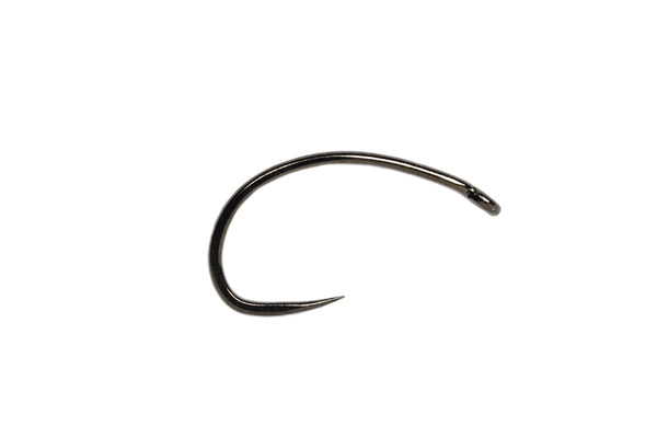 fly fishing hook on white background