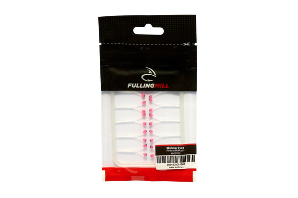 Shrimp eyes fly tying material in packaging on white background