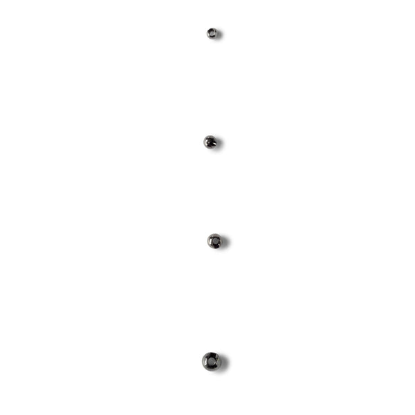 Slotted Tungsten Beads  - 3/32 - Black Image 1