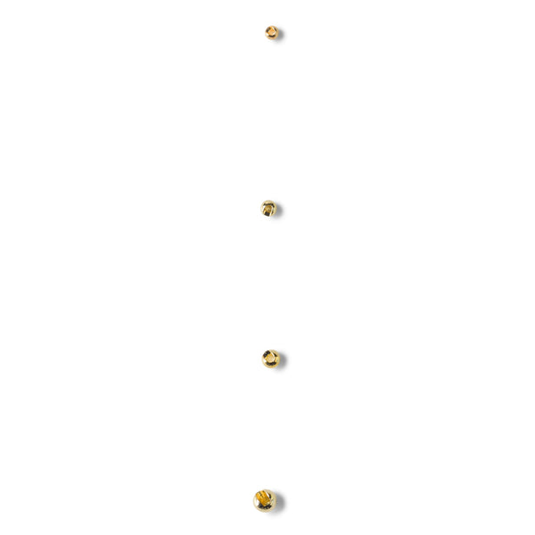Slotted Tungsten Beads gold