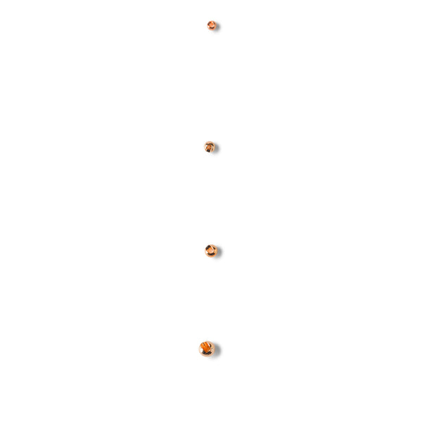 Slotted Tungsten Beads orange