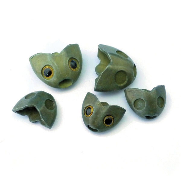 Fish Skull Sculpin Heads  - S - Brown Image 1