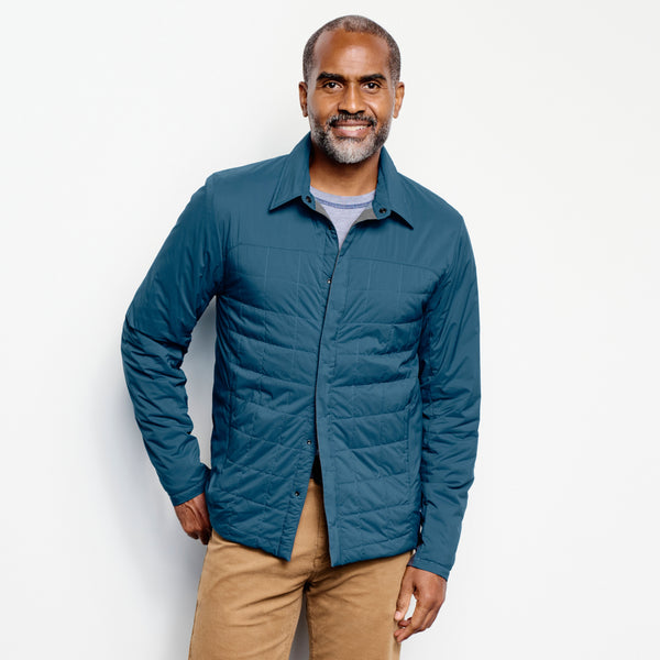 PRO Insulated Shirt Technical Jacket - Atlantic model shot buttoned up