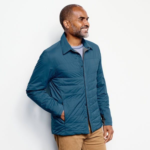 PRO Insulated Shirt Technical Jacket - Atlantic model shot side view