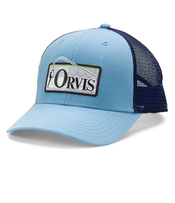 Bent Rod Badge Hat | Fishing Clothes | Orvis UK Blue