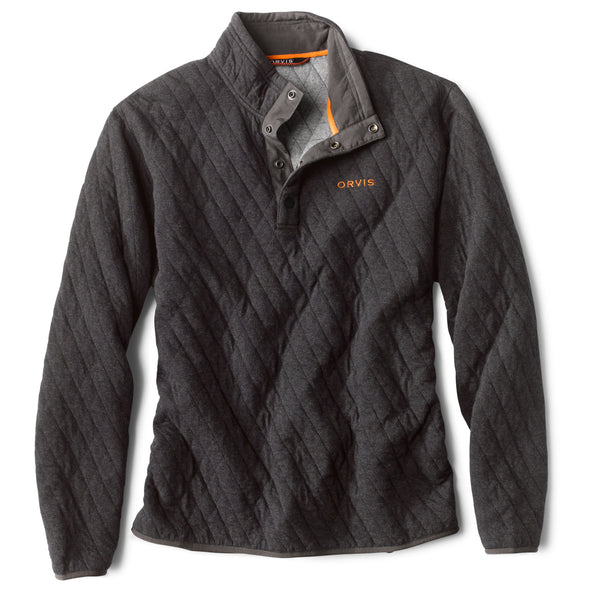 Outdoor Quilted Snap Sweatshirt
