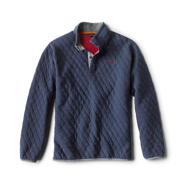 Outdoor Quilted Snap Sweatshirt