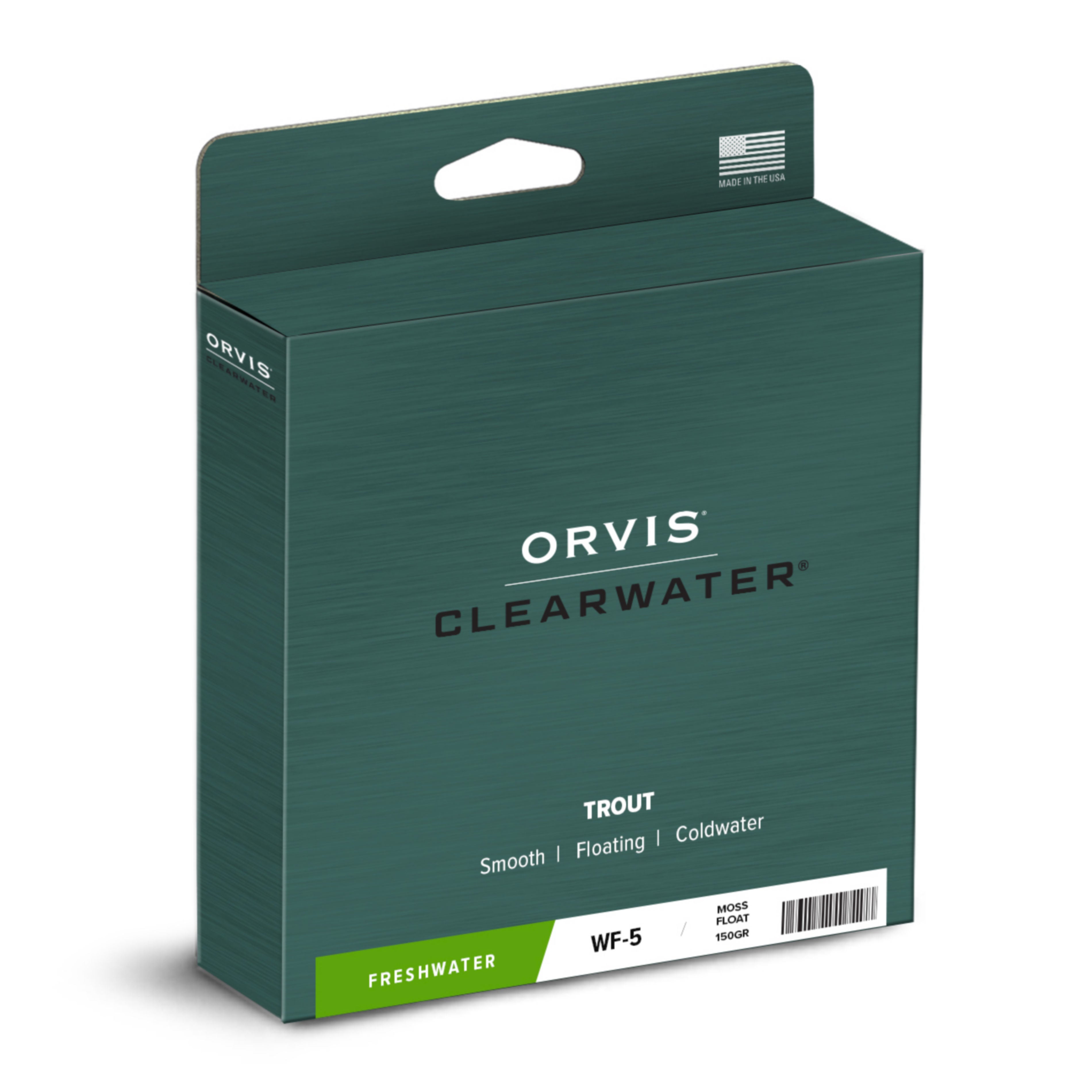 Orvis Clearwater Trout Fly Line Moss: WF8