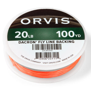 Dacron® Fly Line Backing 20LB 100YD Orange