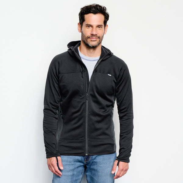 Orvis Men's Pro Fleece Hoodie - Blackout on model front facing