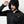 Load image into Gallery viewer, Orvis Men&#39;s Pro Fleece Hoodie - Blackout on model hood up
