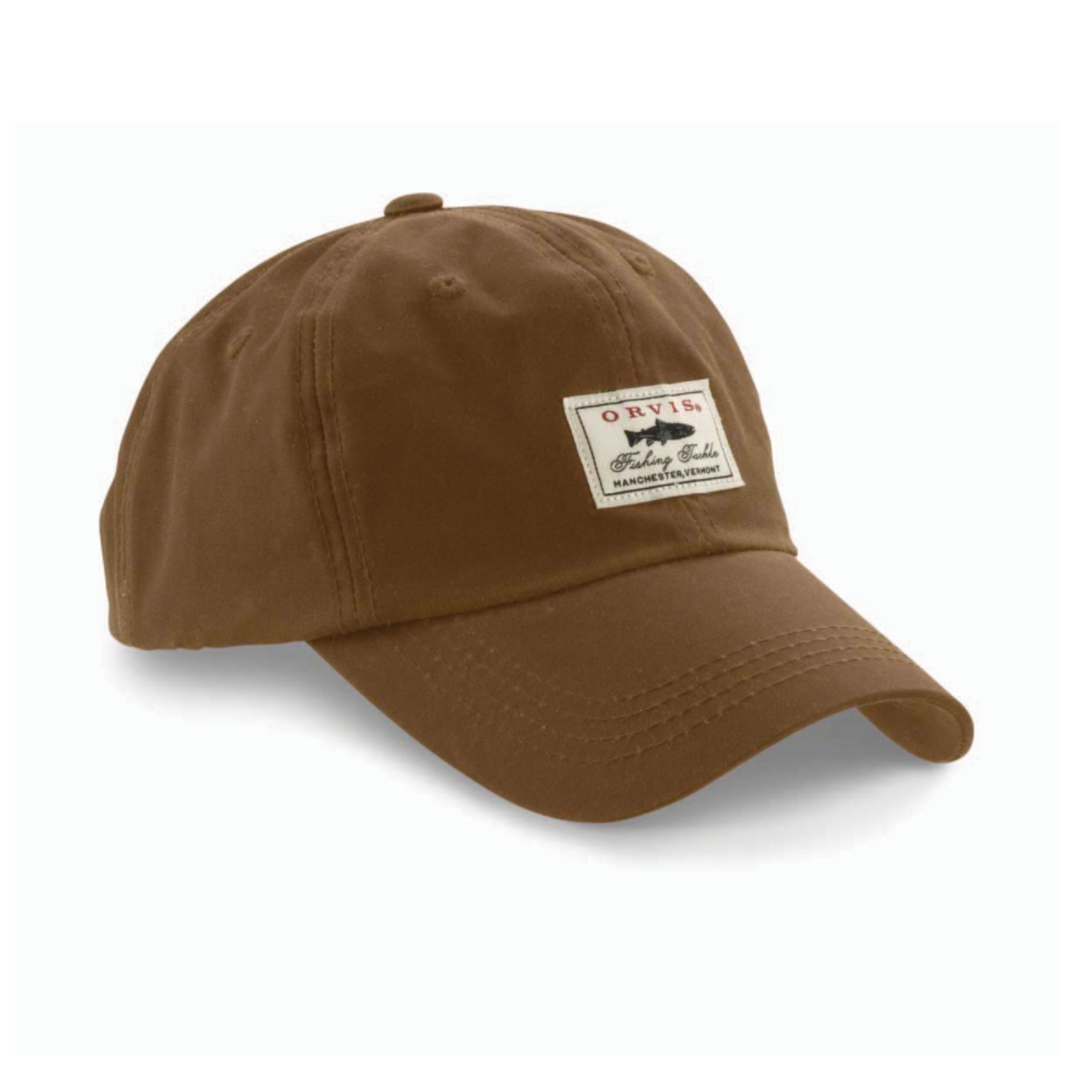 Orvis Vintage Waxed Cotton Ball Cap (Olive)