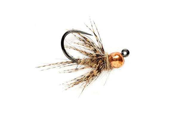 KJ March Brown Jig Barbless